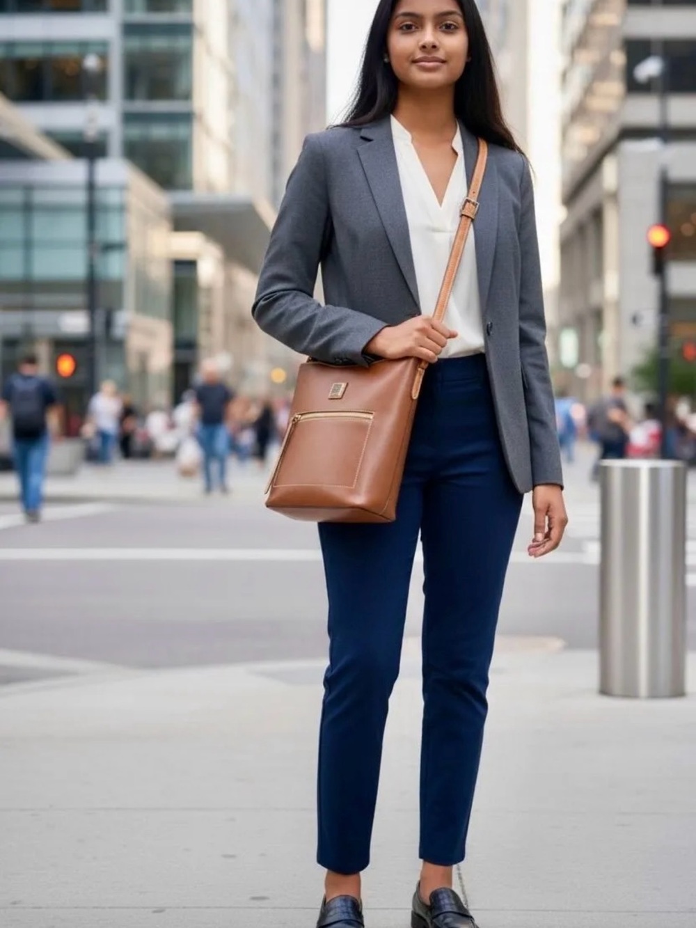 Dooney & Bourke Wexford Leather Ridley Bag – Chestnut | Red Interior
